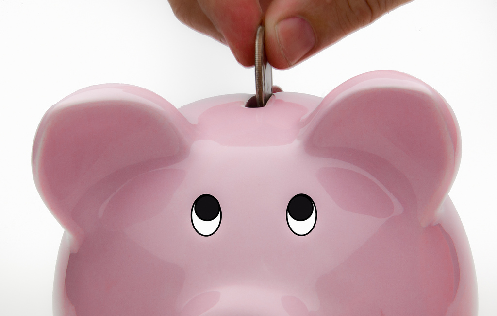Deposit Into Piggy Bank Savings Account