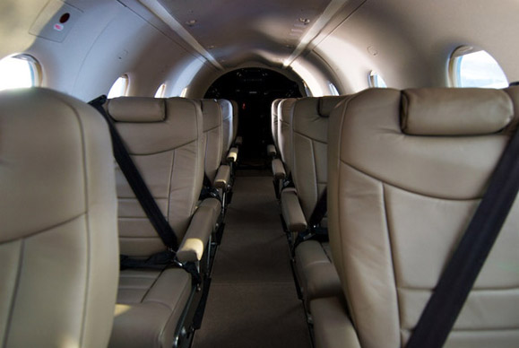 Interior of the Cessna Caravan turboprop aircraft